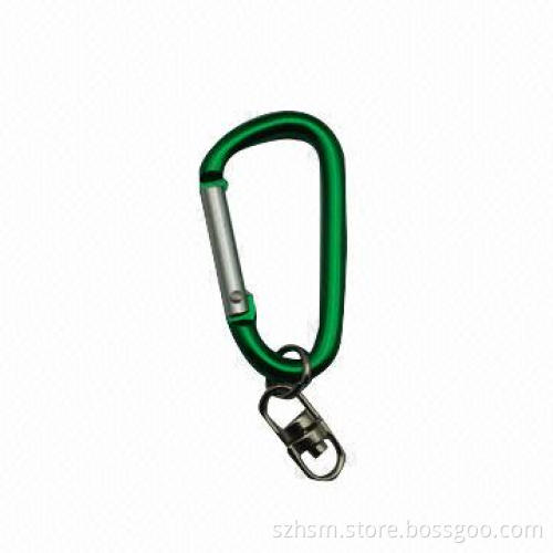 Decorative Carabiner Keychains, Made of Aluminum Alloy